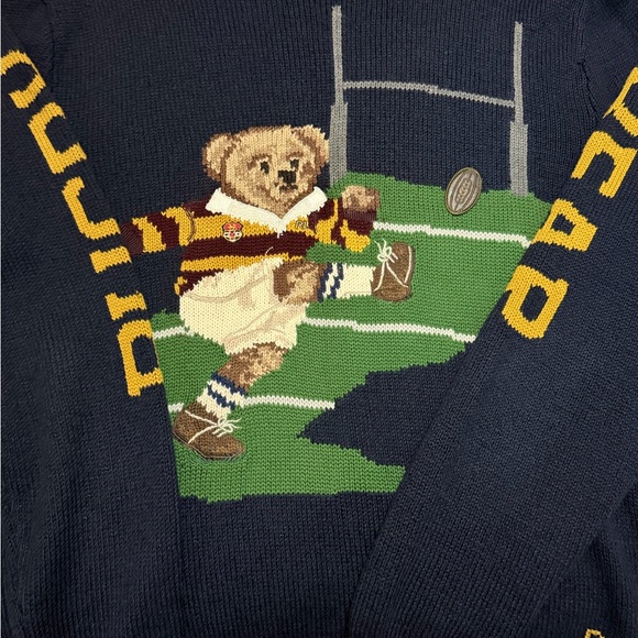 Polo Ralph Lauren Other - Polo by Ralph Lauren Navy Rugby Bear Crewneck Sweater